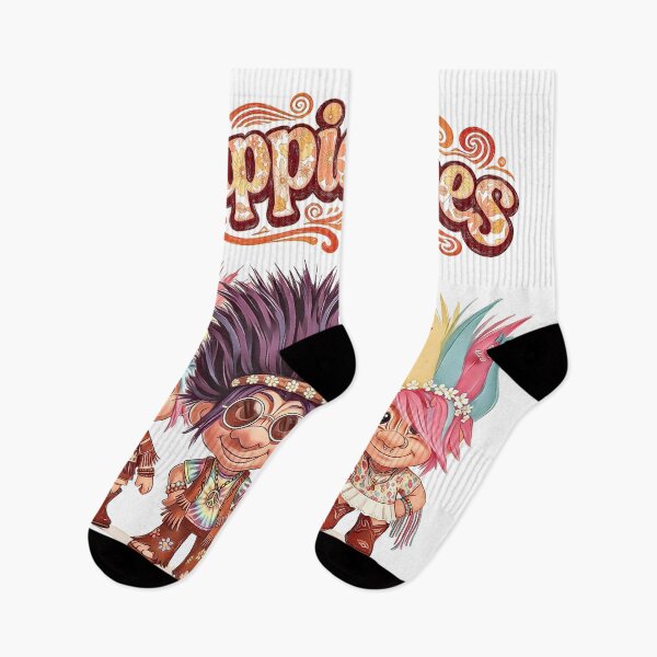 Item preview, Psychedelic Hippie Trolls – Retro Boho Festival Vibes designed and sold by Hen-C-Art.