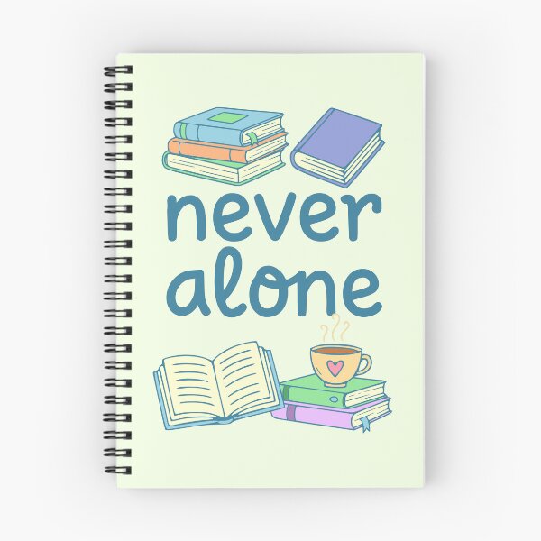 Item preview, Never alone - Book doodles designed and sold by FandomizedRose.