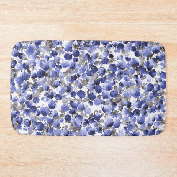 Item preview, Blueberry Inspired Watercolor Pattern – Elegant Blue Fruit Abstract Design designed and sold by NewArt33.