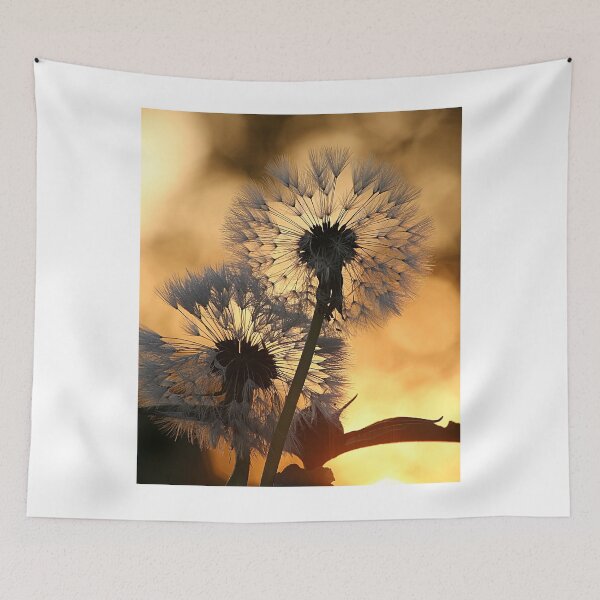 Item preview, Dandelion Glow, Golden Hour Nature Photo designed and sold by Prayful.