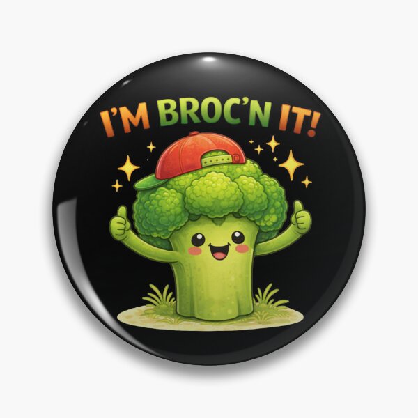 Item preview, I’m Broc’n It Cute Broccoli Pun designed and sold by Papier Atelier Art.