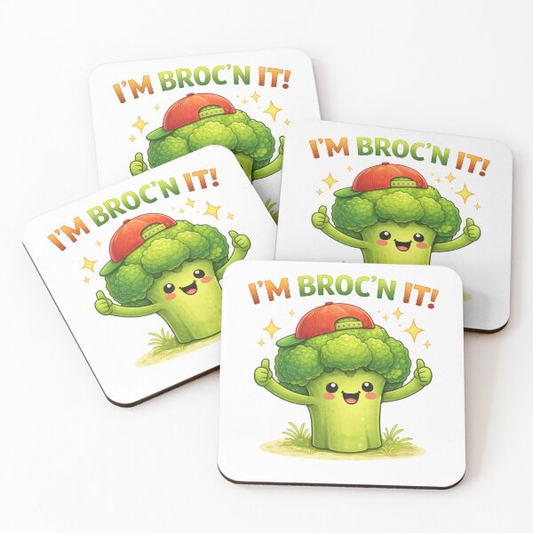 Item preview, I’m Broc’n It Cute Broccoli Pun designed and sold by Papier Atelier Art.