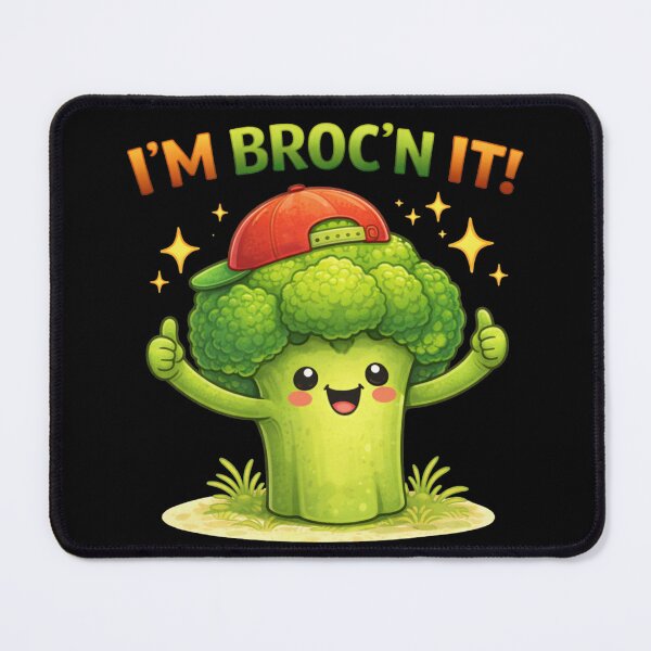Item preview, I’m Broc’n It Cute Broccoli Pun designed and sold by Papier Atelier Art.