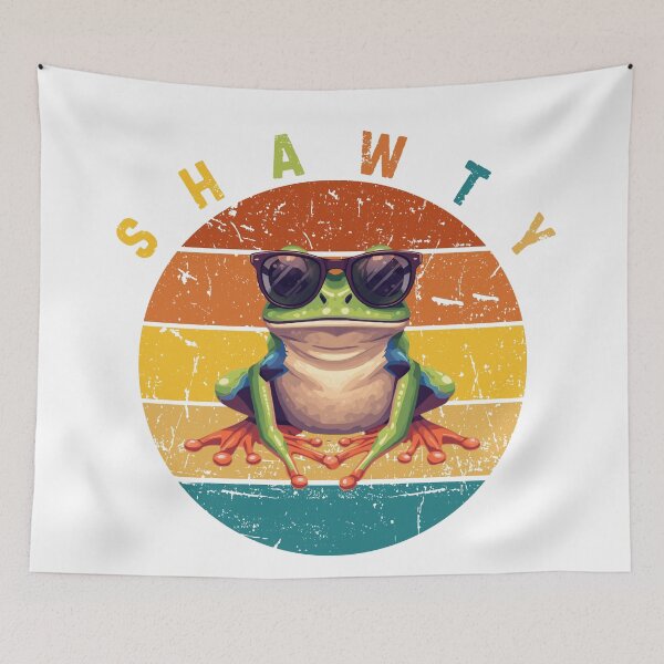 Item preview, Cool Retro Frog Wearing Sunglasses - Funny Vintage Shawty Aesthetic designed and sold by EchoPrint Co..