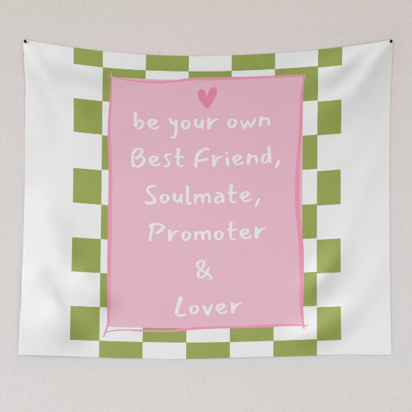 Item preview, Self-love motivation quote pink green colorful designed and sold by Brinax.