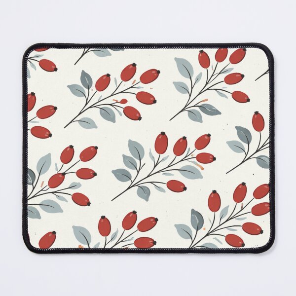 Item preview, Winter Rosehip Sprigs – Vintage Nordic Winter Pattern designed and sold by Planthem.