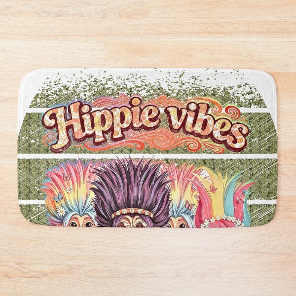 Item preview, Retro Hippie Trolls - Colorful Boho Peace & Love Vibes designed and sold by Hen-C-Art.