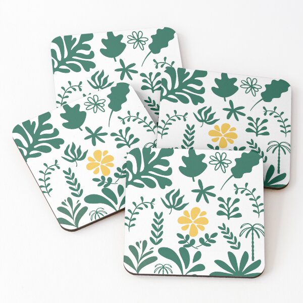 Item preview, Modern Botanical Cutout Design – Abstract Leaf & Flower Art designed and sold by ArtfullyJua.