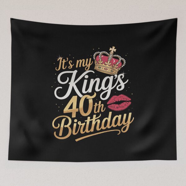 Item preview, It's My King's 40th Birthday Gold Crown For 40 Years Old Man designed and sold by FadeOfThrone.