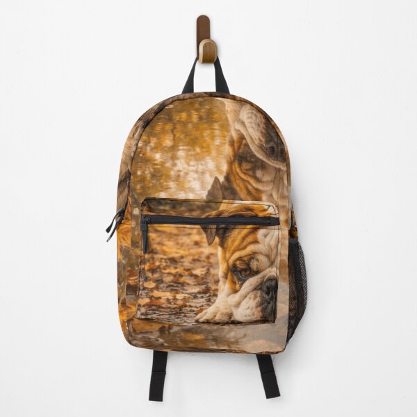 Item preview, Bulldog Reflection in Autumn designed and sold by VandVArt.