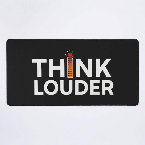 Item preview, Think Louder- white designed and sold by AxisTheory.