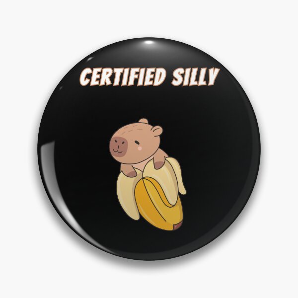 Item preview, Certified Silly Capybara Banana Ride Kawaii Meme designed and sold by AnimalMemeHub.