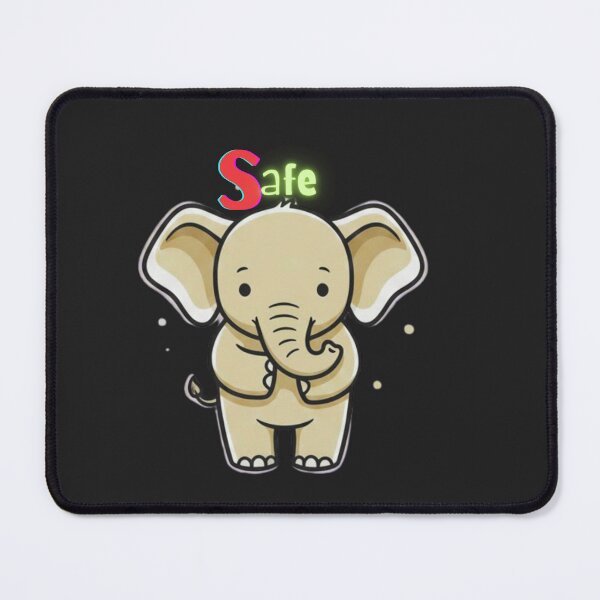Item preview, Safe – Gentle Baby Elephant Emotional Healing Illustration designed and sold by AdicretorDesign.