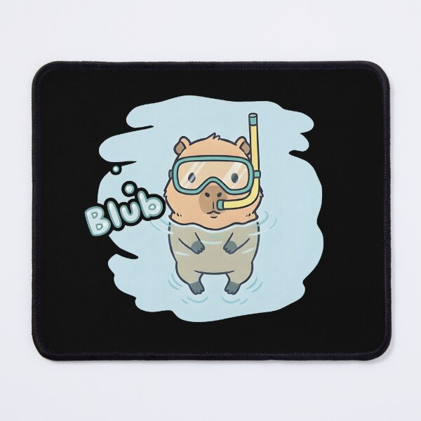 Item preview, Capybara snorkeling in the pool designed and sold by Aimiko.