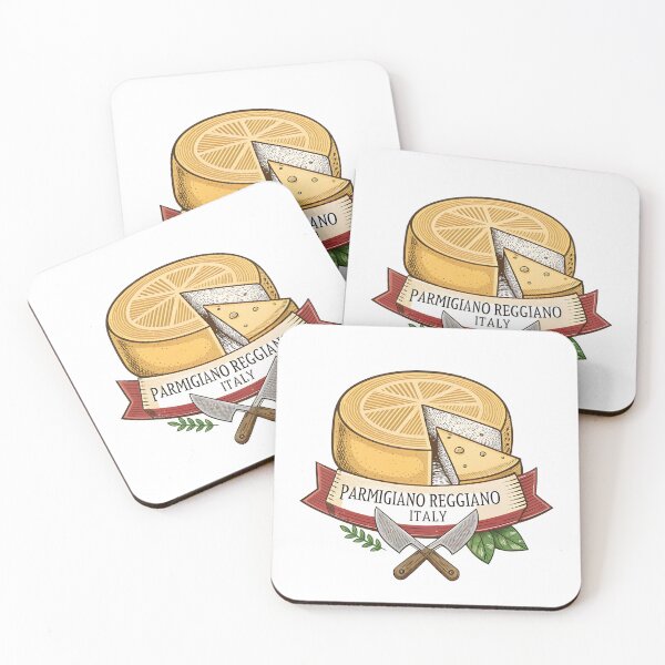 Item preview, Vintage Parmigiano Reggiano Cheese Label – Italian Deli Food Art designed and sold by VividOrganica.