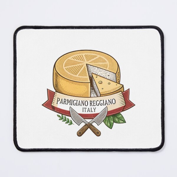 Item preview, Vintage Parmigiano Reggiano Cheese Label – Italian Deli Food Art designed and sold by VividOrganica.