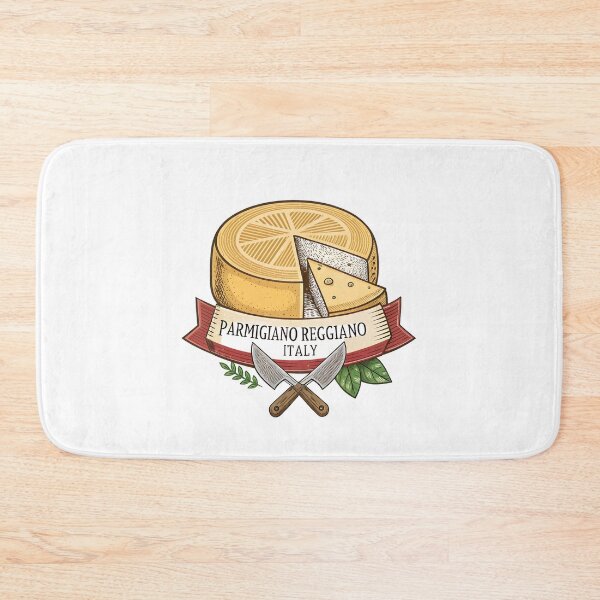 Item preview, Vintage Parmigiano Reggiano Cheese Label – Italian Deli Food Art designed and sold by VividOrganica.