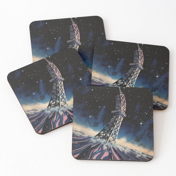 Item preview, Celestial Transmission – Sinking Tower in Psychedelic Dreamscape designed and sold by DeluluWear.