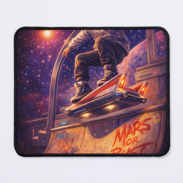 Item preview, Retro Future Space Skater Hoverboard – 1950s Sci-Fi Streetwear Art designed and sold by JY33.
