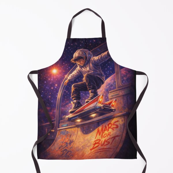 Item preview, Retro Future Space Skater Hoverboard – 1950s Sci-Fi Streetwear Art designed and sold by JY33.