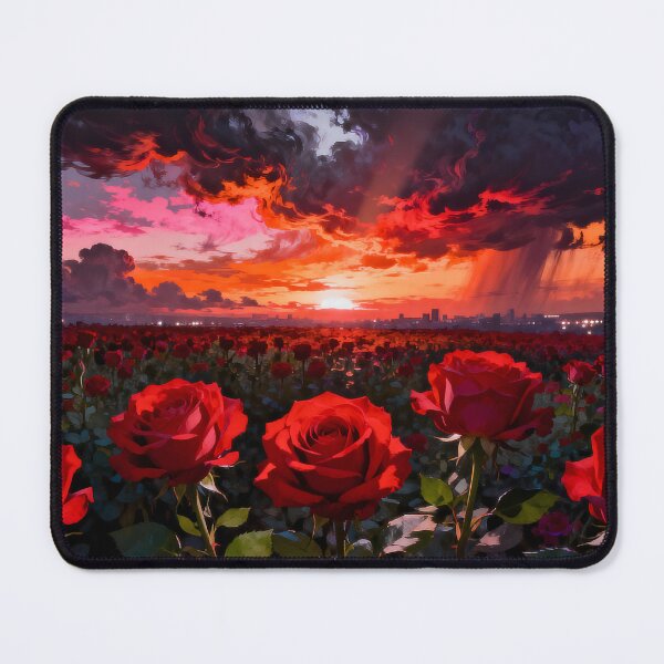 Item preview, Crimson Roses at Twilight: A Fiery Horizon designed and sold by MHD.