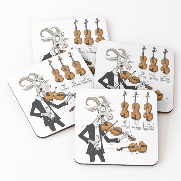 Item preview, Capricorn Violin Musician Cartoon (Color) designed and sold by D - Magic.