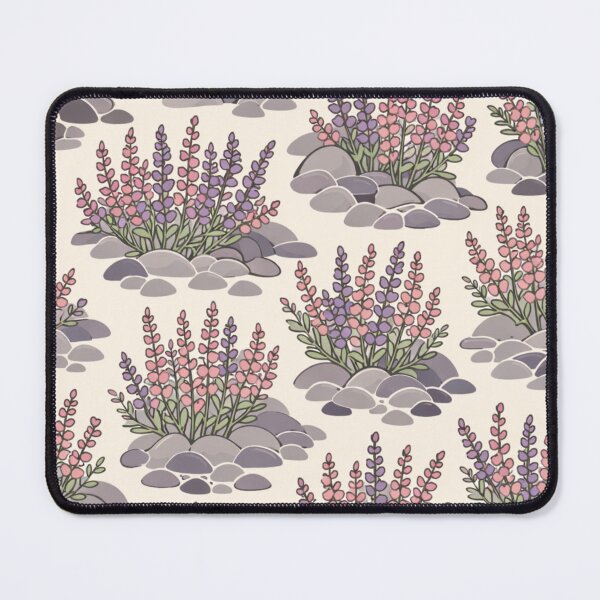 Item preview, Heather on the Rocks – Vintage Nordic Floral Pattern designed and sold by Planthem.