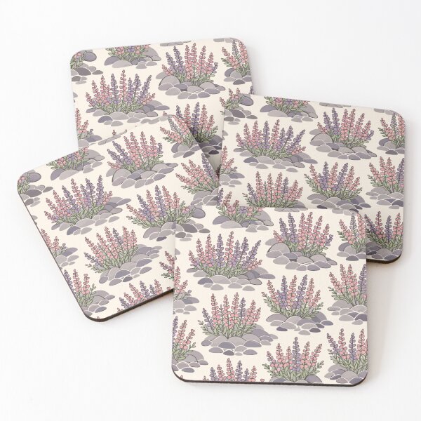 Item preview, Heather on the Rocks – Vintage Nordic Floral Pattern designed and sold by Planthem.