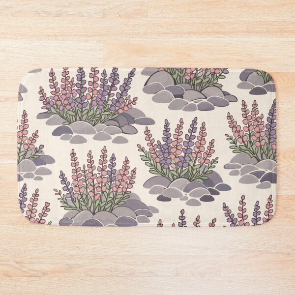Item preview, Heather on the Rocks – Vintage Nordic Floral Pattern designed and sold by Planthem.