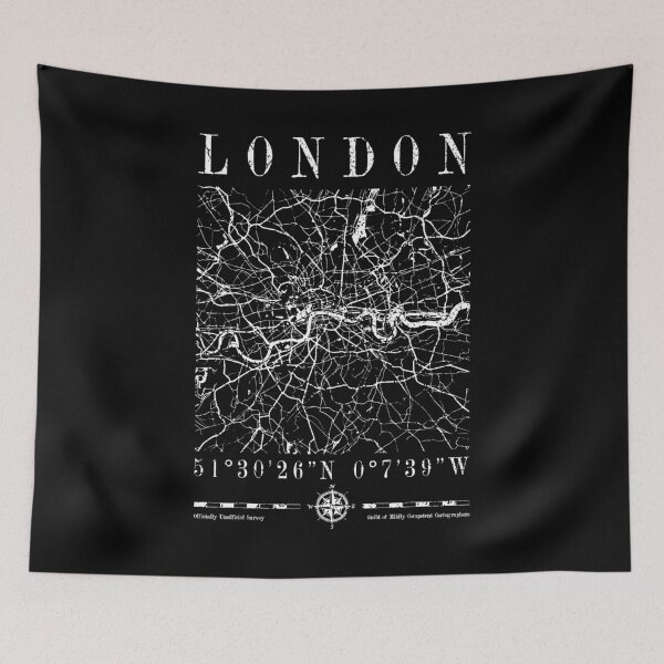 Item preview, London City Map England English Vintage Funny Cartography designed and sold by GrandeDuc.