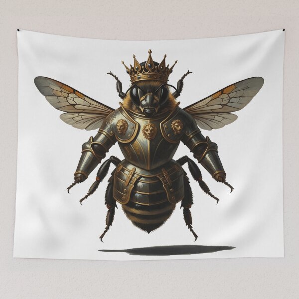 Item preview, Baroque Bee Queen Royal Honeybee Oil Painting designed and sold by Thaivi Design.