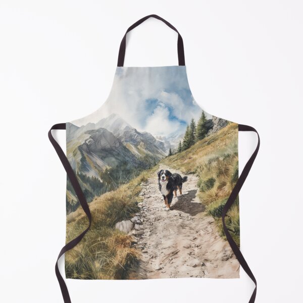 Item preview, A Bernese Mountain Dog walking along an alpine trail, Dogs in Motion designed and sold by CDC40.