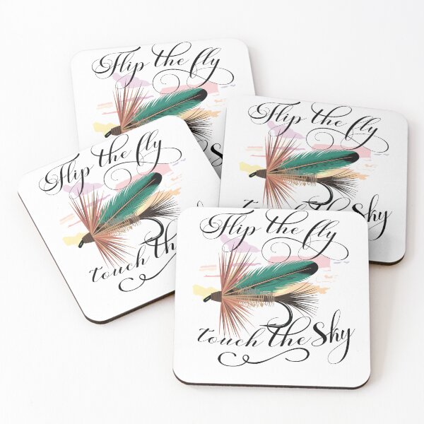 Item preview, "Flip the fly, touch the sky" Dry Trout Fly designed and sold by Art-Horizon.