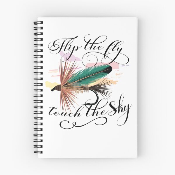 Item preview, "Flip the fly, touch the sky" Dry Trout Fly designed and sold by Art-Horizon.