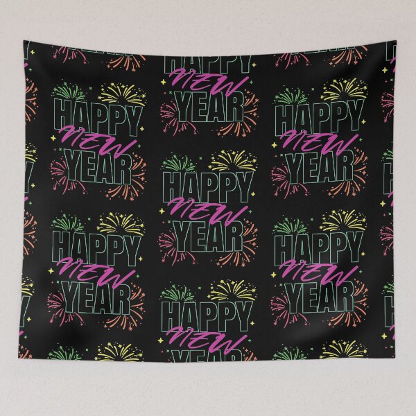Item preview, Happy New Year Retro Design designed and sold by MySimpleFlow.