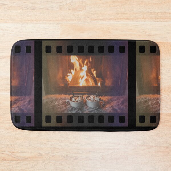 Item preview,  time for snow, fireplace and hot chocolate designed and sold by JokeAndStyle.
