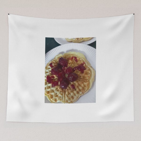 Item preview, Deutsch) Waffel mit Kirschmarmelade – Winterlicher Genuss zur Weihnachtszeit Title (English) Waffle with Cherry Jam – A Cozy Christmas Treat Outdoors designed and sold by Yaroplanner.