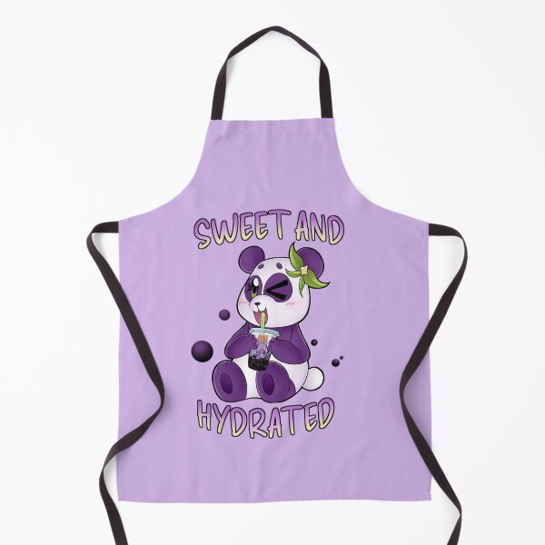 Item preview, Sweet and Hydrated Purple Panda Bubble Tea designed and sold by pinkbobabear.
