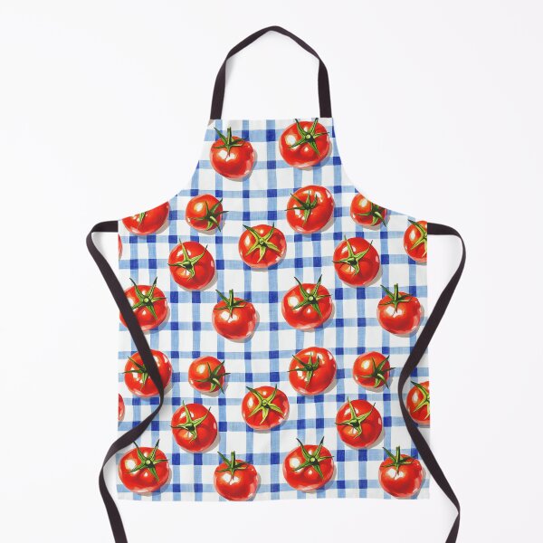 Item preview, Cute Summer Gingham Red Tomato Pattern Retro Style designed and sold by PG Illustration.