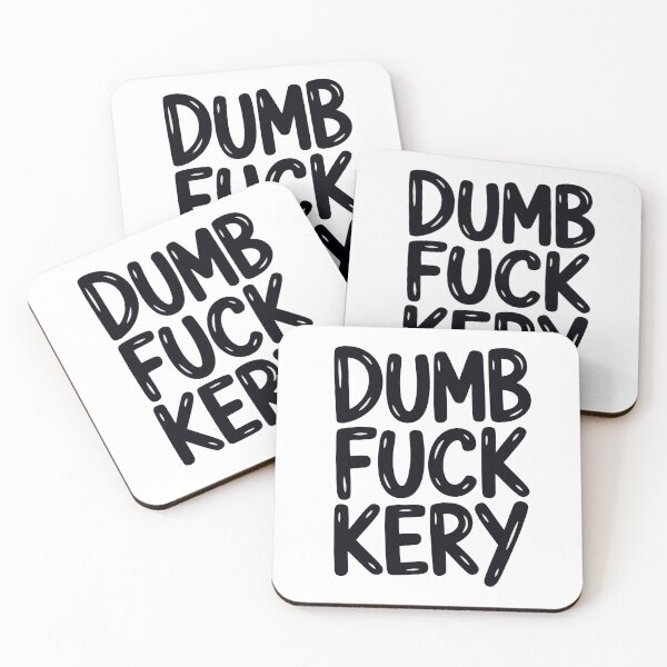 Item preview, DUMB FUCKERY – Bold Black Glossy Typography Funny Quote designed and sold by Dospart.