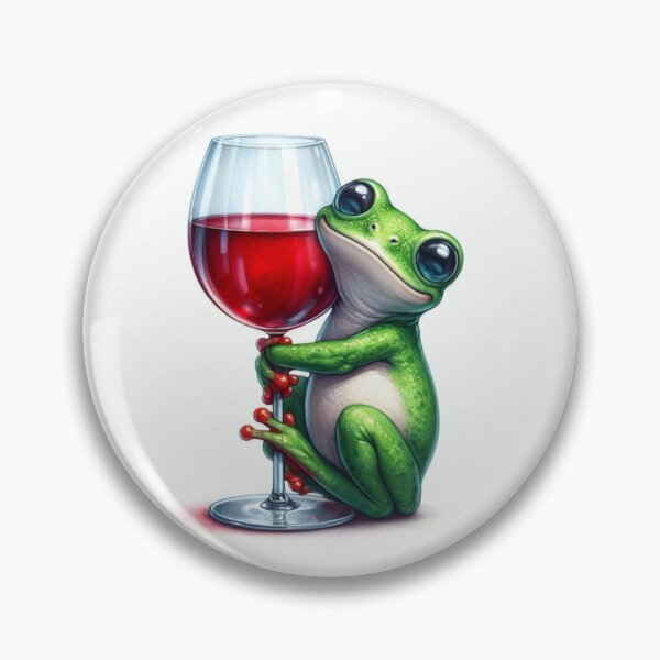 Item preview, frog&wine designed and sold by Mickeyinktattoo.