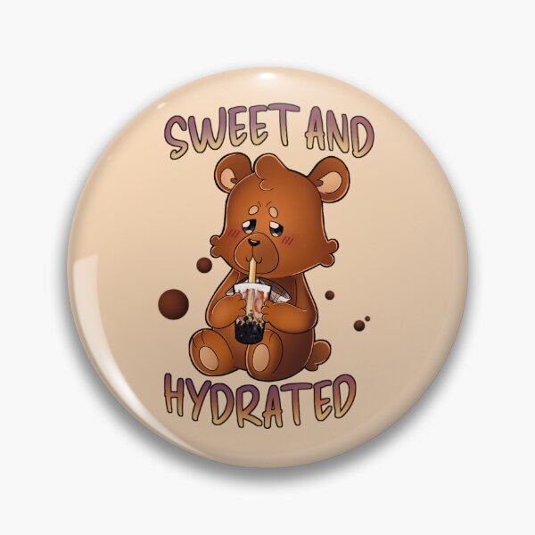 Item preview, Sweet and Hydrated Brown Bear Bubble Tea designed and sold by pinkbobabear.