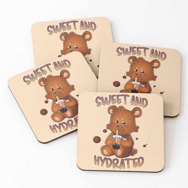 Item preview, Sweet and Hydrated Brown Bear Bubble Tea designed and sold by pinkbobabear.