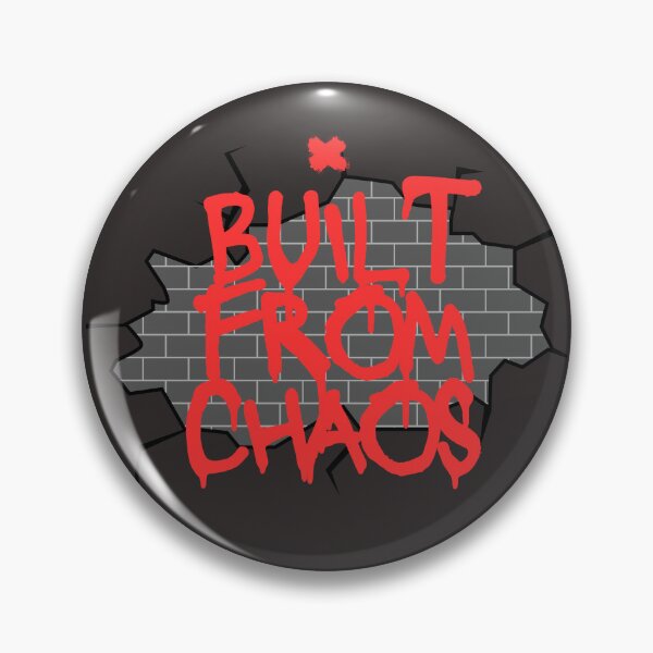 Item preview, "Built From Chaos" Mural on a Cracked Wall designed and sold by QuoteCanvas.TH.