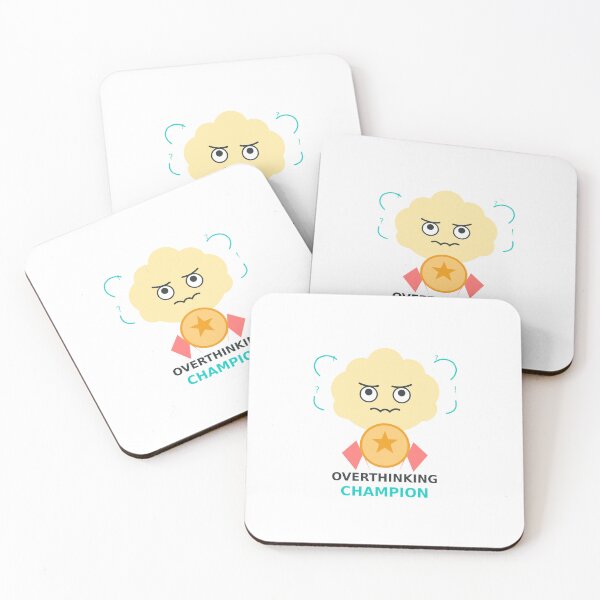Item preview, Overthinking Champion Anxiety Award Funny Mental Health Humor Trophy designed and sold by MoodApproved.
