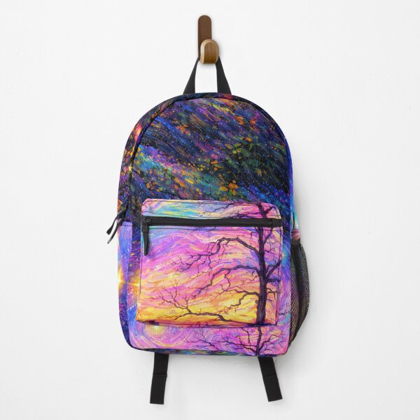Item preview, Rainbow Starry Night Forest Sunset designed and sold by The Devil That You Forgot.