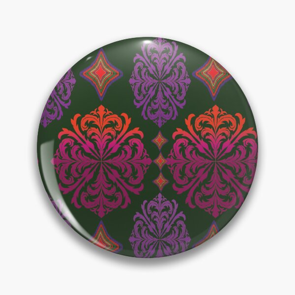 Artikelvorschau, Modern Thai Damask – Forest Night entworfen und verkauft von OIL Pattern Design .