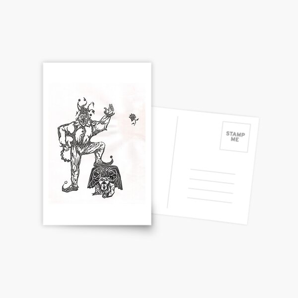 Joker & King Postcard