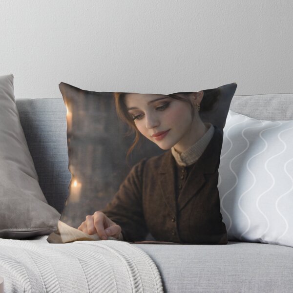 Item preview, Victorian Scholar Reading by Candlelight in Vintage Library designed and sold by ASMRUniverse.