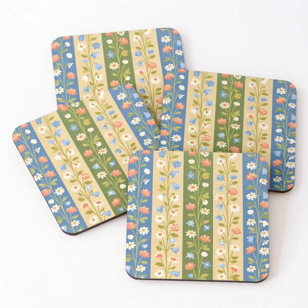 Item preview, Archipelago Wildflower Stripes – Vintage Nordic Coastal Pattern designed and sold by Planthem.